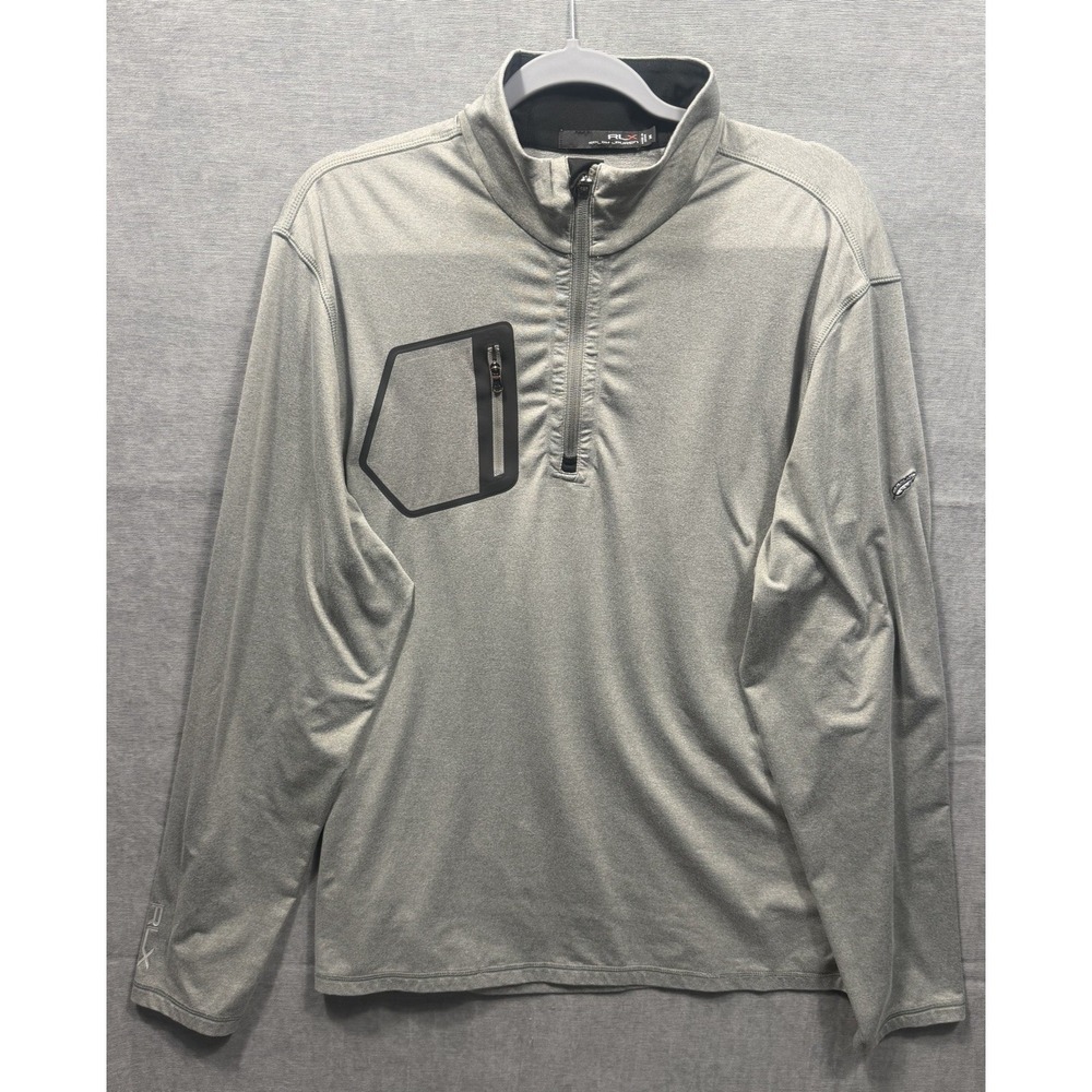 Ralph Lauren RLX Golf Gray 3/4 Zip Pullover XL